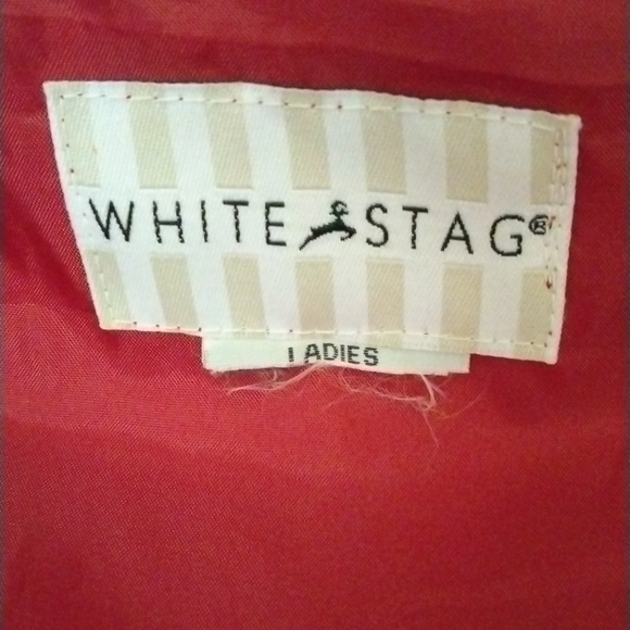 White Stag Ladies Plus Faux Red Leather Coat Sz. 2X - Picture 5 of 10